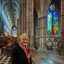 David Hockney reveals iPad-designed stained-glass window in Westminster Abbey