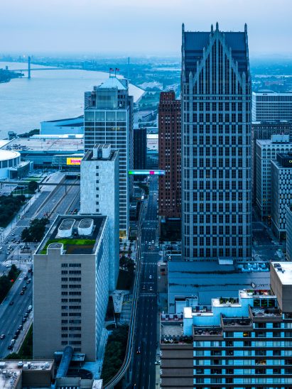 Detroit Skybridge by Phillip K Smith III