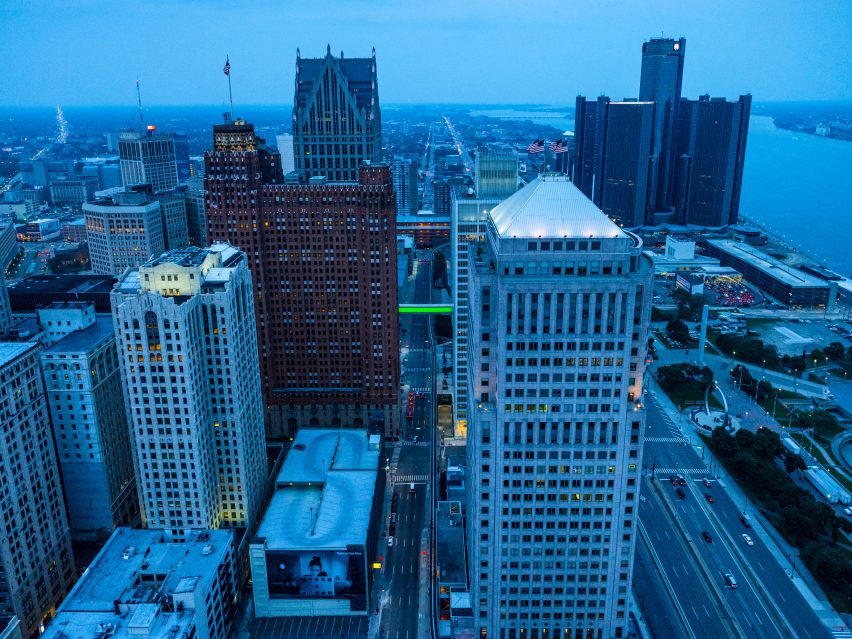 Detroit Skybridge by Phillip K Smith III
