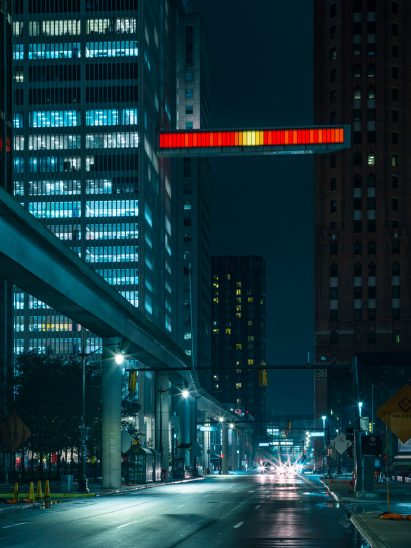 Detroit Skybridge by Phillip K Smith III