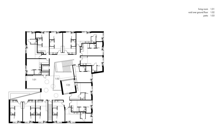 Elderly housing in Huningue, France by Dominique Coulon & Associés