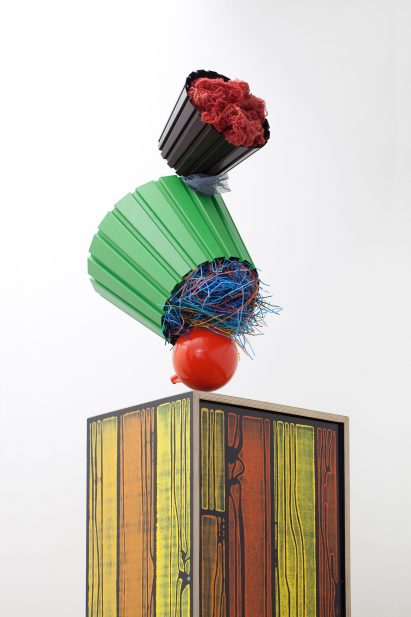 Lorenzo Vitturi repurposes Established & Sons furniture for sculptural installation