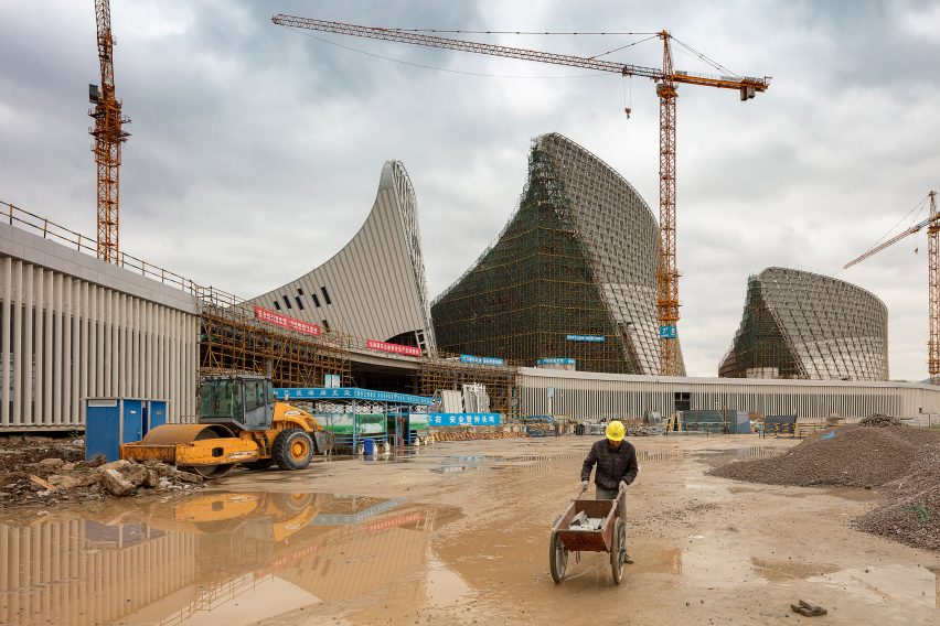 Marc Goodwin captures PES-Architects’ vast Cultural Centre under construction in China