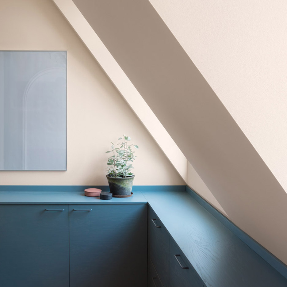 Dezeen roundups: Colour block kitchens