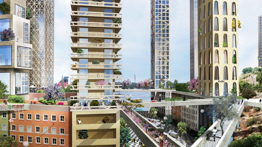 Timber skyscrapers by Anders Berensson Architects