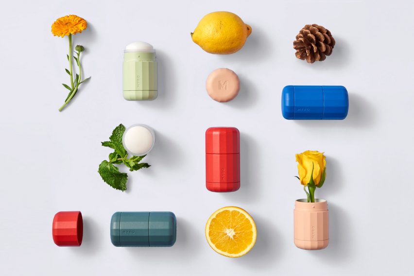 Myro's refillable deodorant system by Visibility