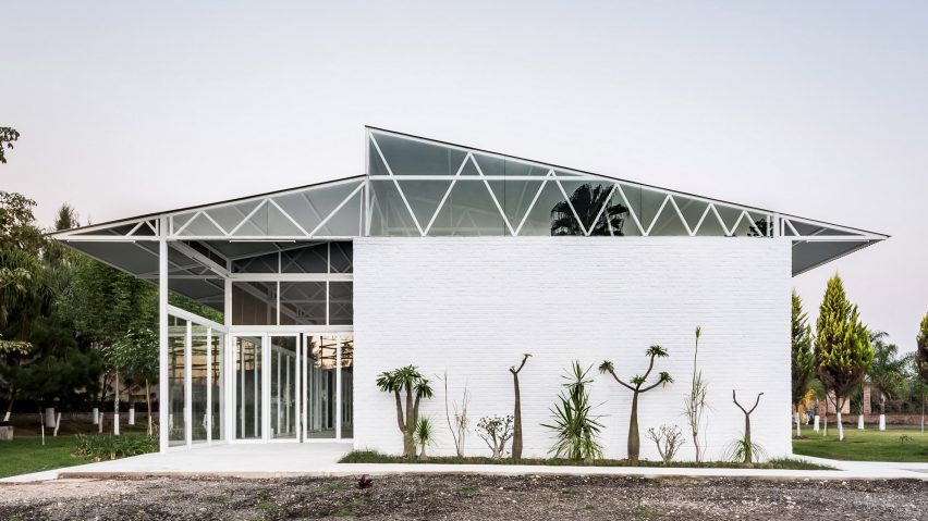 Abraham Cota Paredes builds white party venue alongside Mexican house