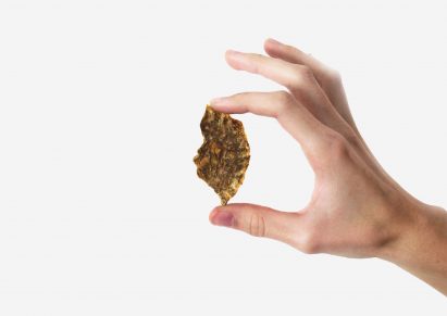 Peel Saver is an ecological packaging for fries made from recycled potato skins