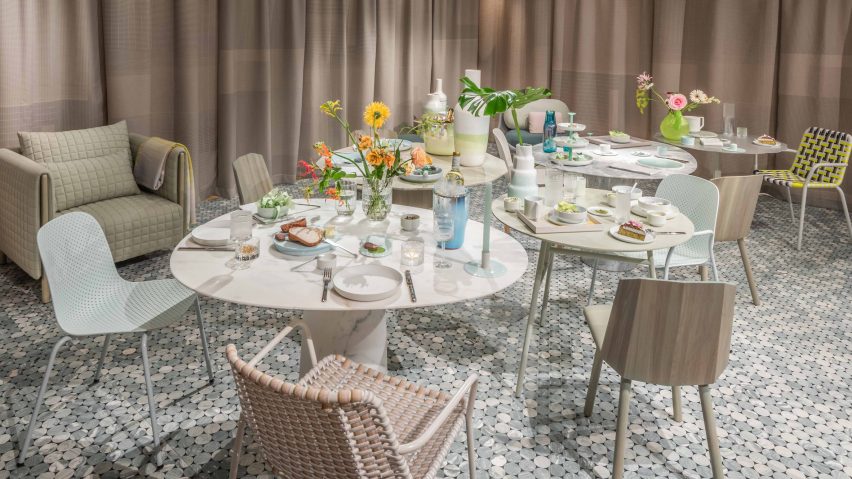 Scholten & Baijings installs contemporary tea party inside London's historic Fortnum & Mason store