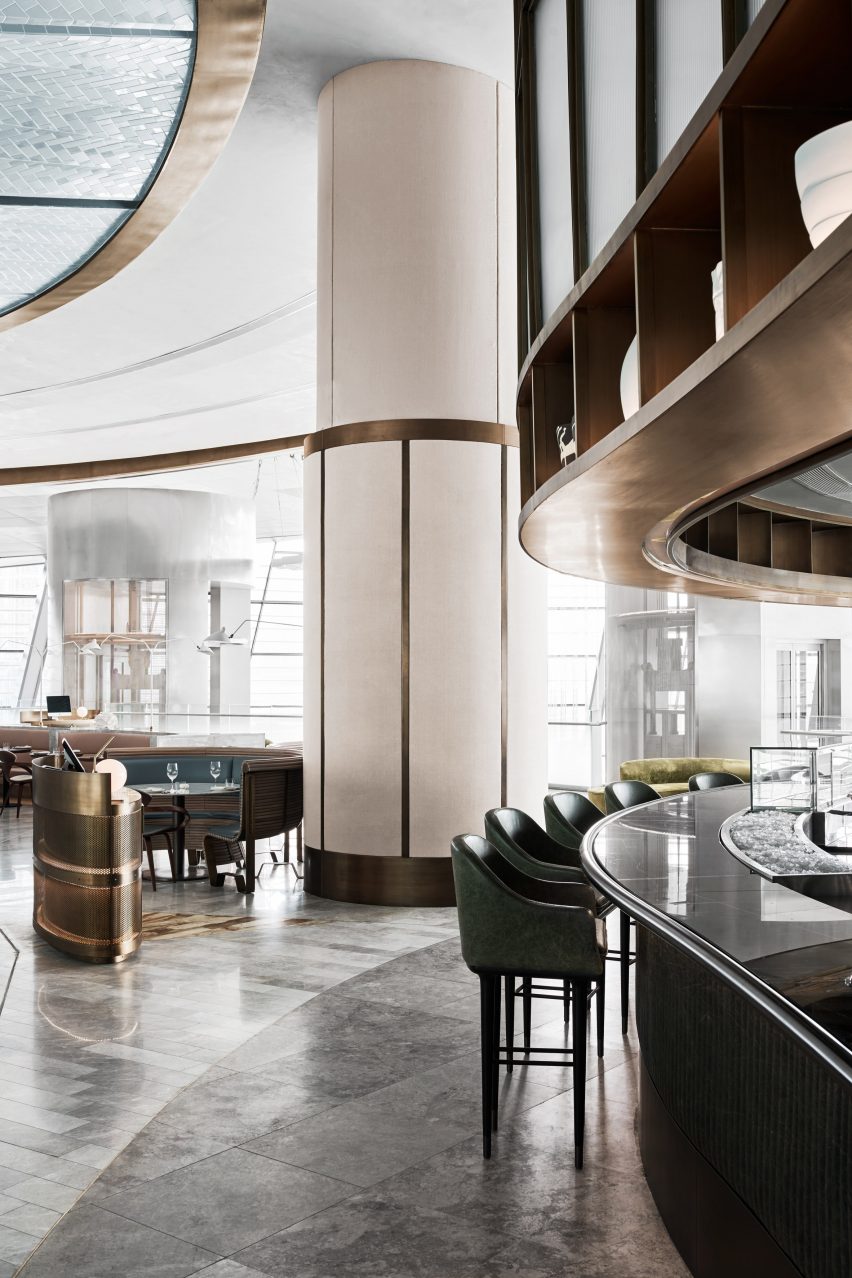 Alexander & Co create an ocean-themed rooftop restaurant in Dubai