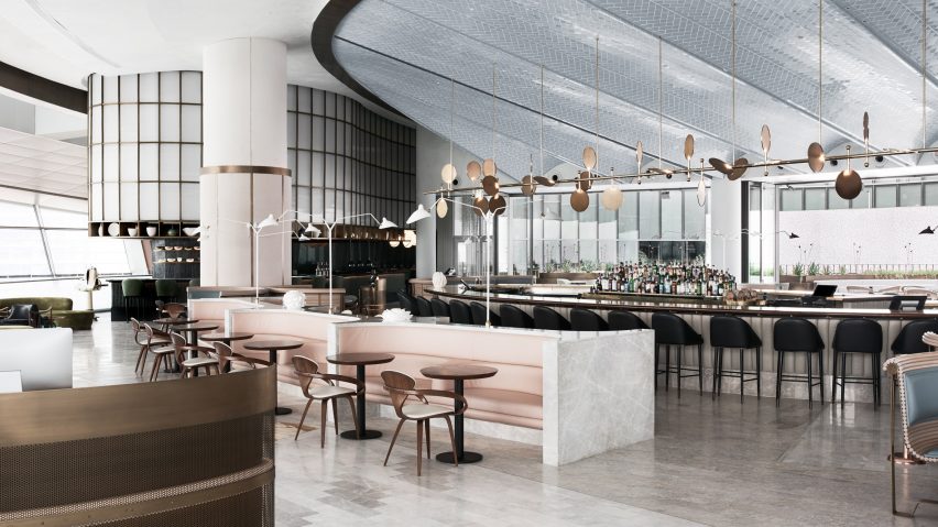 Alexander & Co create an ocean-themed rooftop restaurant in Dubai