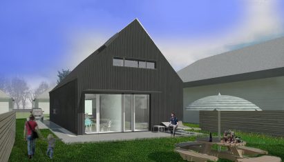 Cleveland firm Redhouse Architecture is planning to recycle derelict homes by combining waste materials from demolitions with mushroom mycelium, creating new building materials.