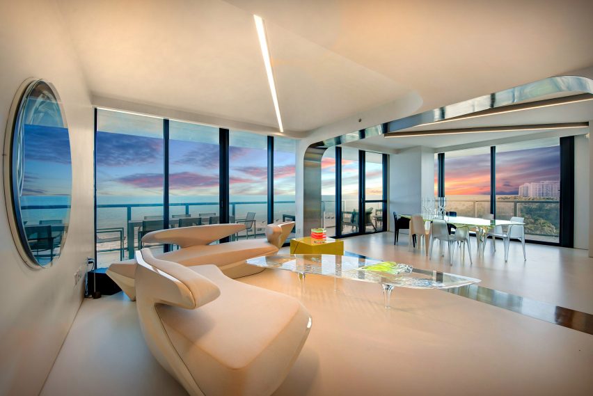 Zaha Hadid's Miami apartment