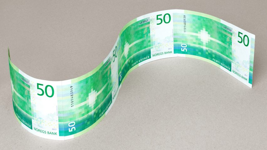 Snøhetta's pixelated design for Norway's banknote goes into circulation