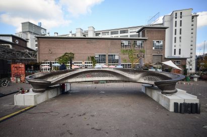 World's first 3D-printed steel bridge completed