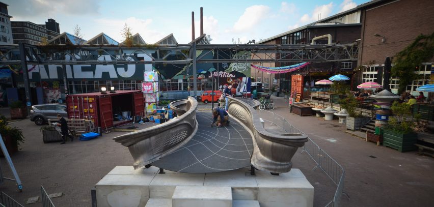 World's first 3D-printed steel bridge completed