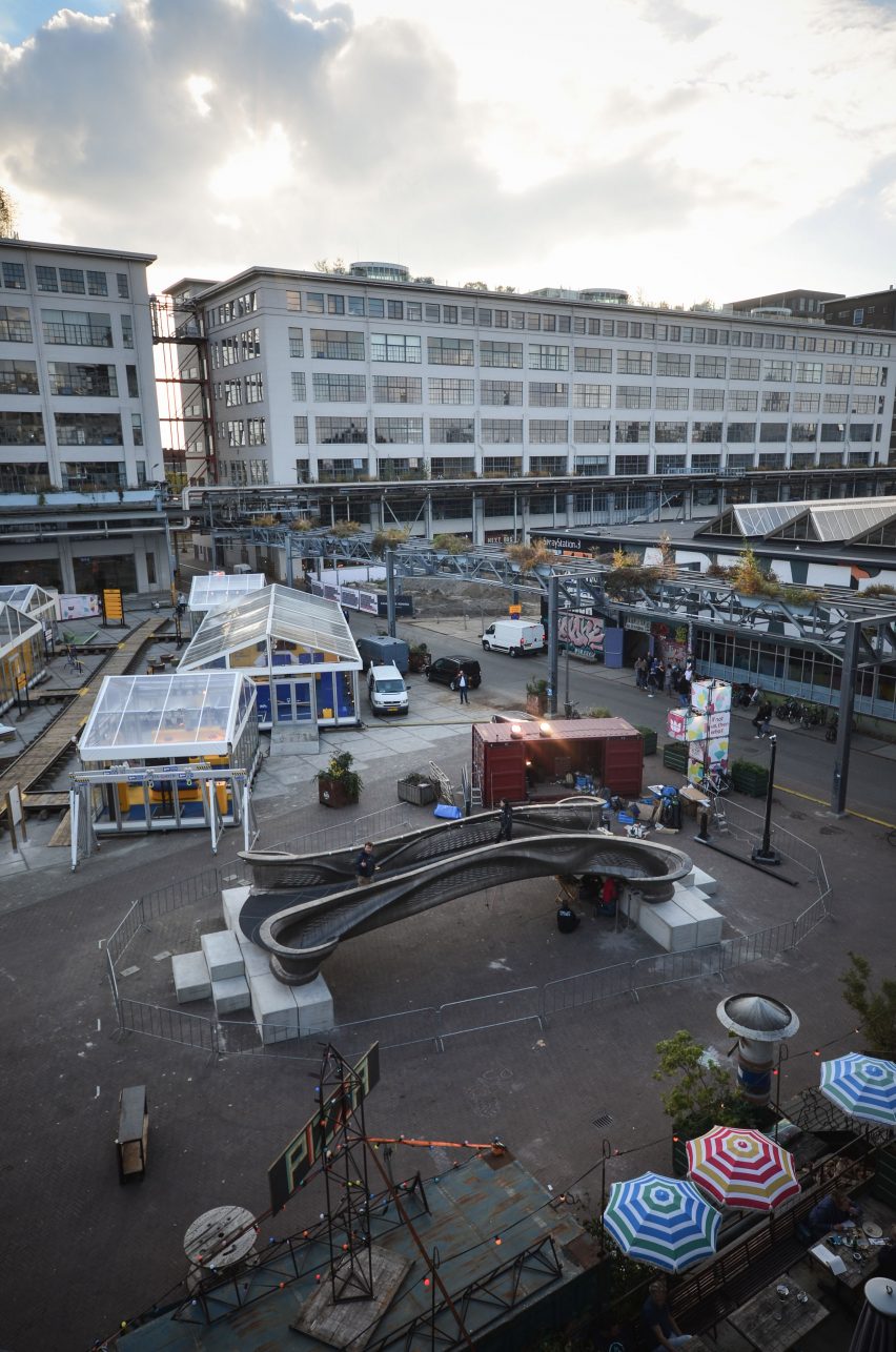 World's first 3D-printed steel bridge completed