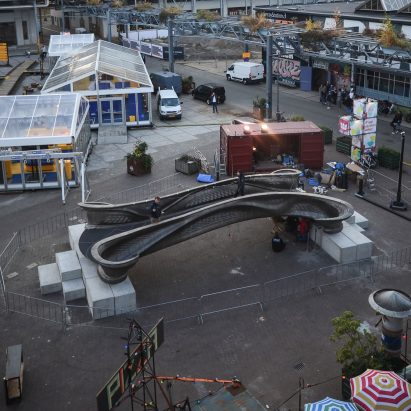 World's first 3D-printed steel bridge completed