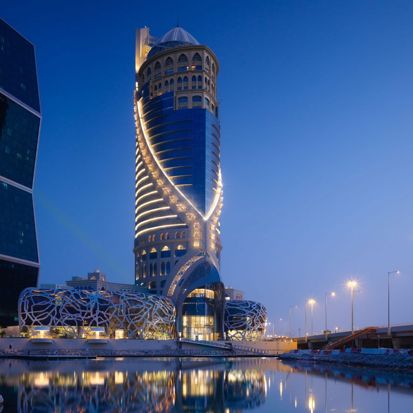 Mondrian Doha hotel by South West Architecture with interiors by Marcel Wanders
