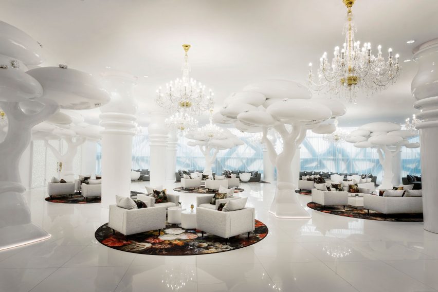 Mondrian Doha hotel by South West Architecture with interiors by Marcel Wanders