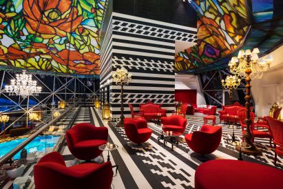 Mondrian Doha hotel by South West Architecture with interiors by Marcel Wanders
