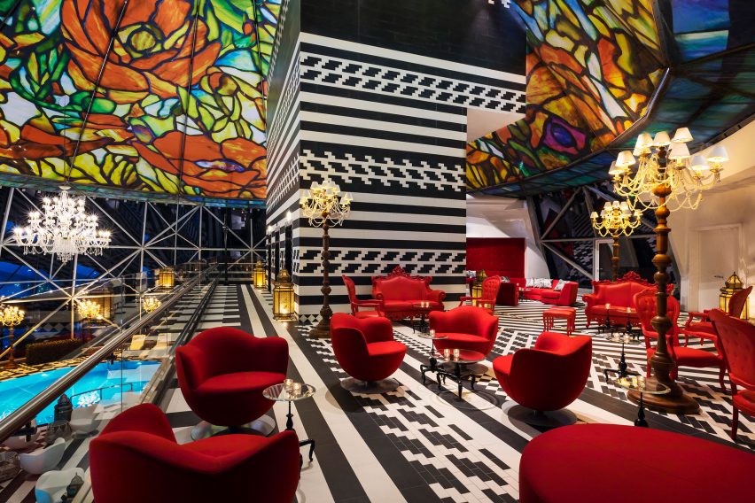 Mondrian Doha hotel by South West Architecture with interiors by Marcel Wanders