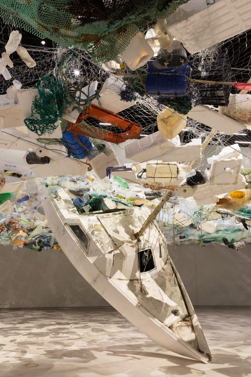 Tadashi Kawamata fills Lisbon museum with plastic to warn about ocean debris