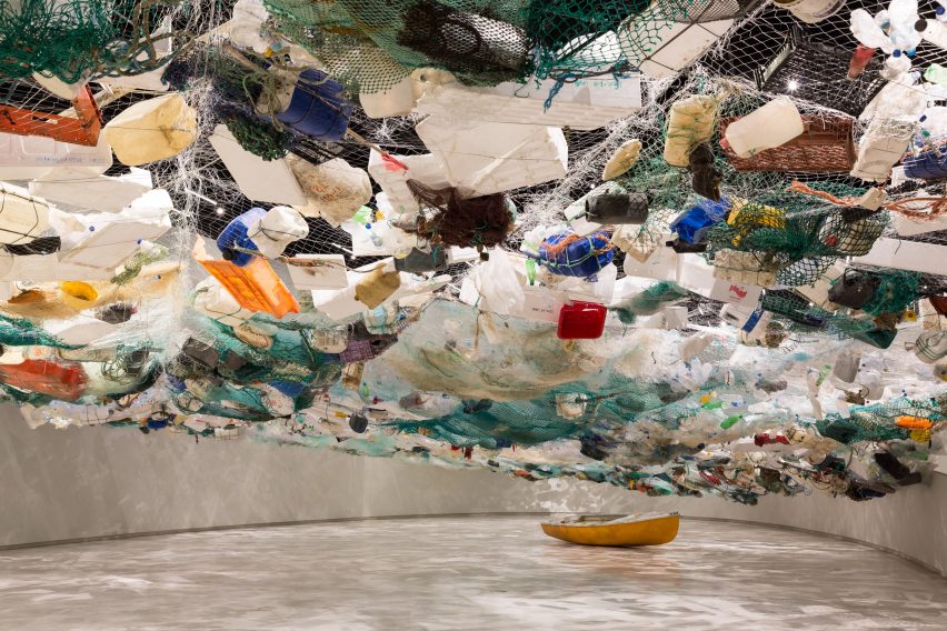 Tadashi Kawamata fills Lisbon museum with plastic to warn about ocean debris