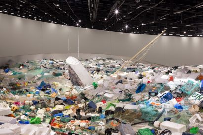Tadashi Kawamata fills Lisbon museum with plastic to warn about ocean debris