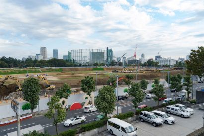 Giant mirrored ball installed in Tokyo office to encourage city to think beyond 2020 Olympics
