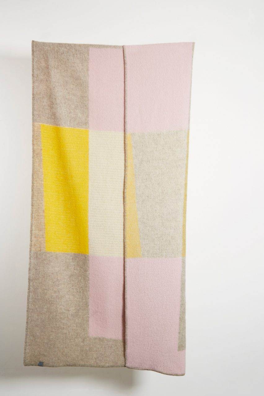 ZigZagZurich use twisted yarns to create kaleidoscopic melange blankets