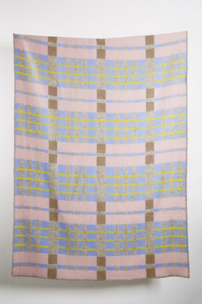 ZigZagZurich use twisted yarns to create kaleidoscopic melange blankets