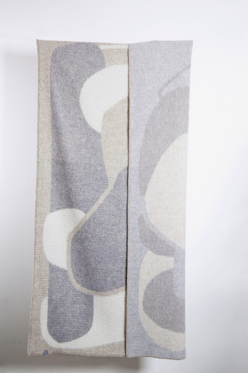 ZigZagZurich use twisted yarns to create kaleidoscopic melange blankets