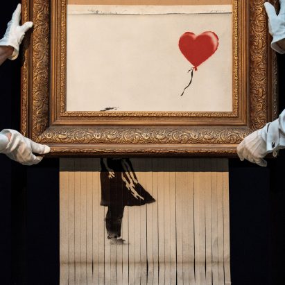 Banksy authenticates work that self-destructed in auction room