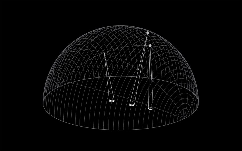 Daan Roosegaarde's UFO-like light installation tracks pieces of space waste in real time
