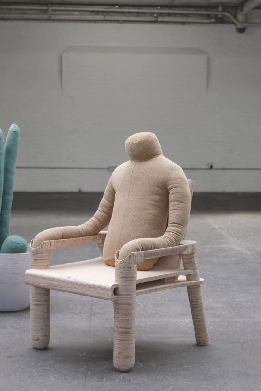 Aseptic Studio creates headless man-shaped pillow to reduce loneliness