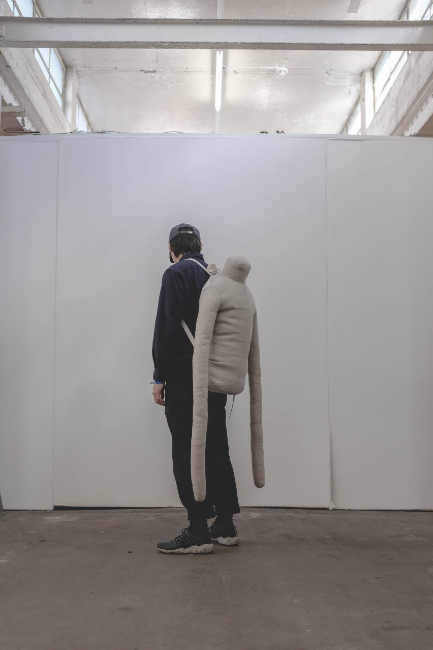 Aseptic Studio creates headless man-shaped pillow to reduce loneliness