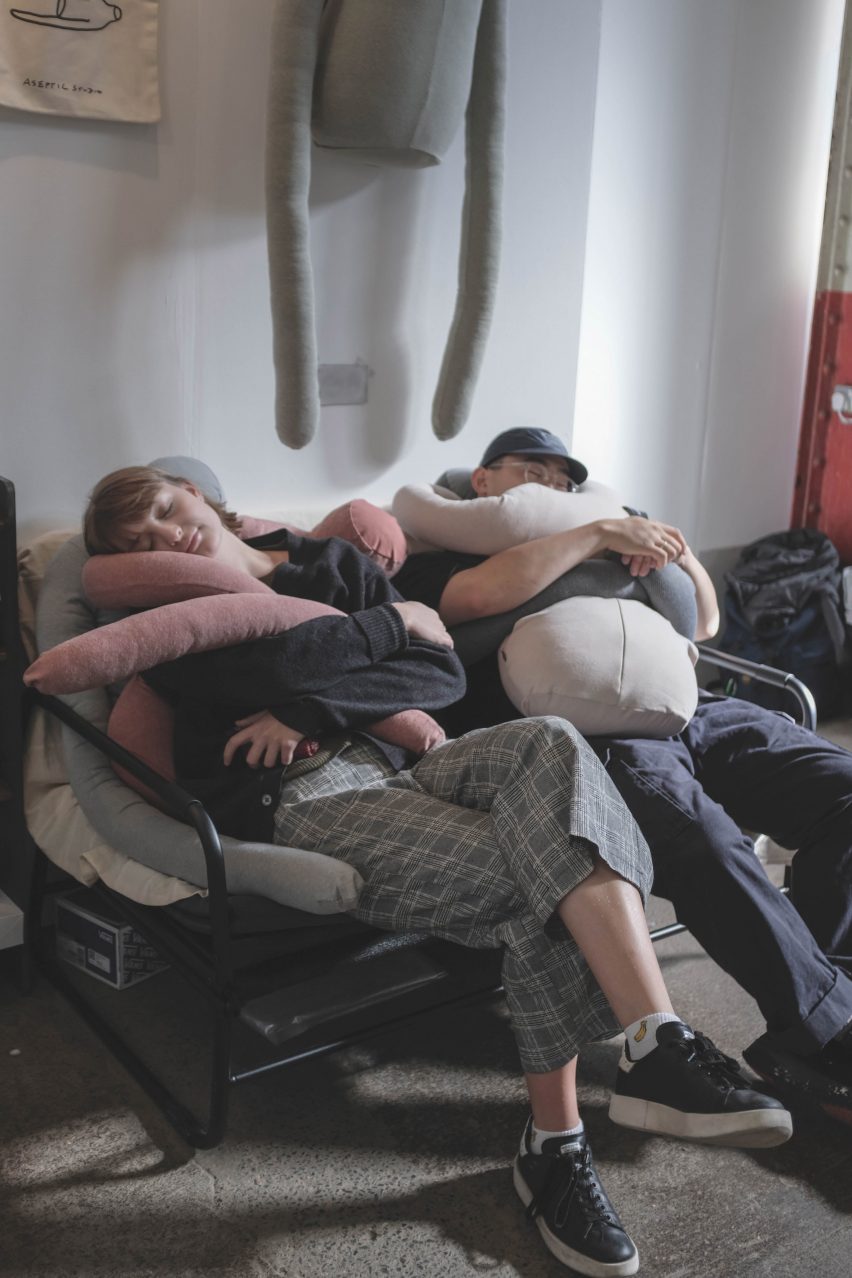 Aseptic Studio creates headless man-shaped pillow to reduce loneliness
