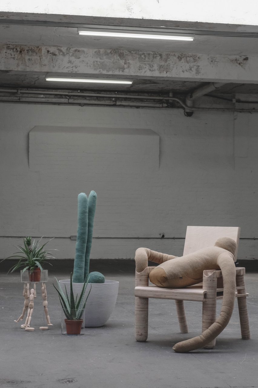 Aseptic Studio creates headless man-shaped pillow to reduce loneliness