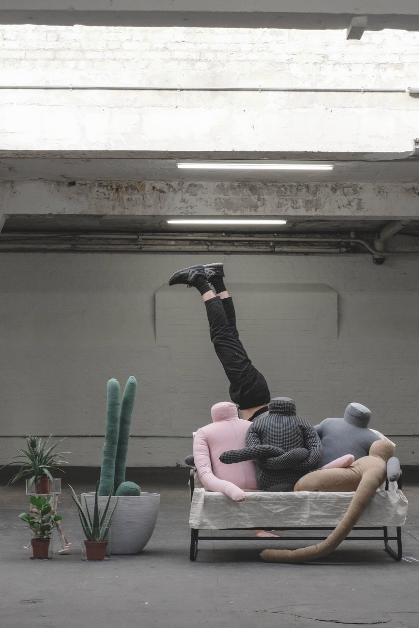 Aseptic Studio creates headless man-shaped pillow to reduce loneliness