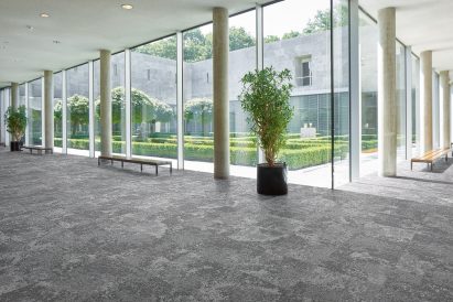 Forbo Flooring System's latest range Tessera Cloudscape is designed to mimic the clouds in the sky