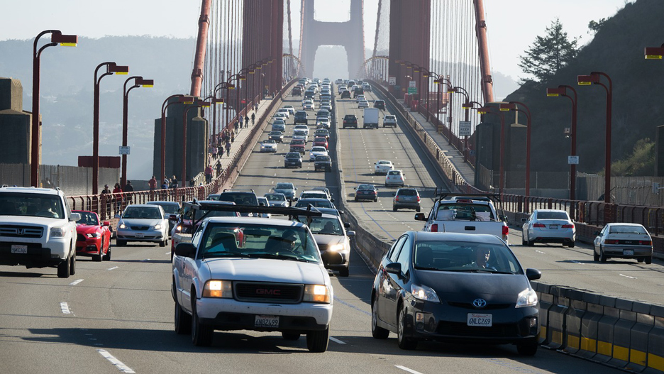 Golden Gate Bridge traffic