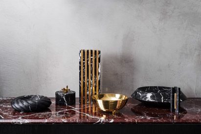 Greg Natale launches collection of decorative accessories made from marble, shell and brass
