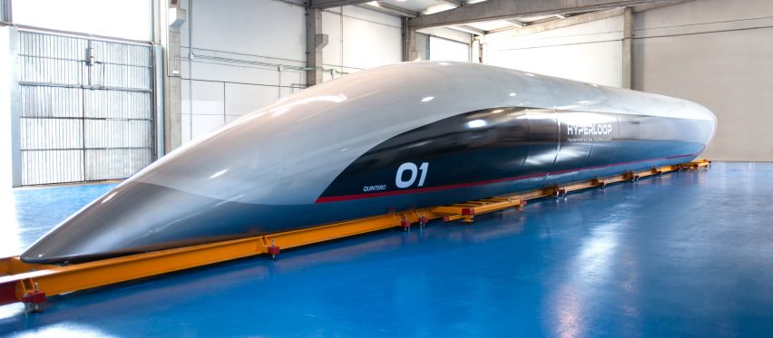 Priestmangoode creates full-scale prototype of "spaceship-like" Hyperloop capsule