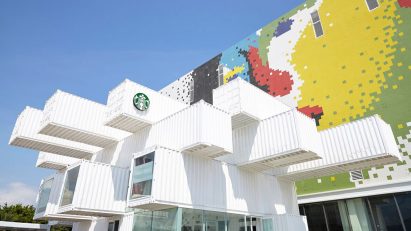 Starbucks Drive Thru by Kengo Kuma