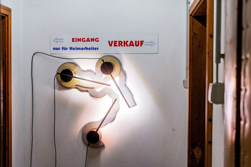 Laurids Gallée creates lamps out of cord traditionally used on costumes and uniforms