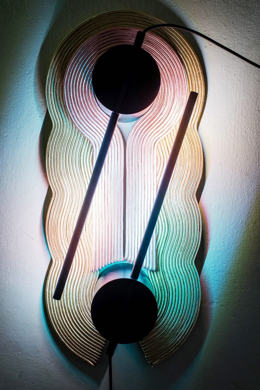 Laurids Gallée creates lamps out of cord traditionally used on costumes and uniforms