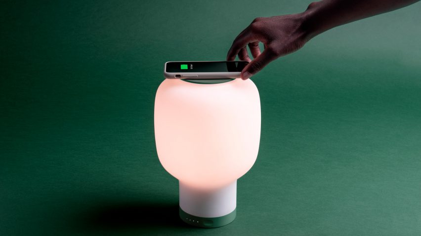 Layer's wireless lamp doubles up as a charger and sunrise alarm clock