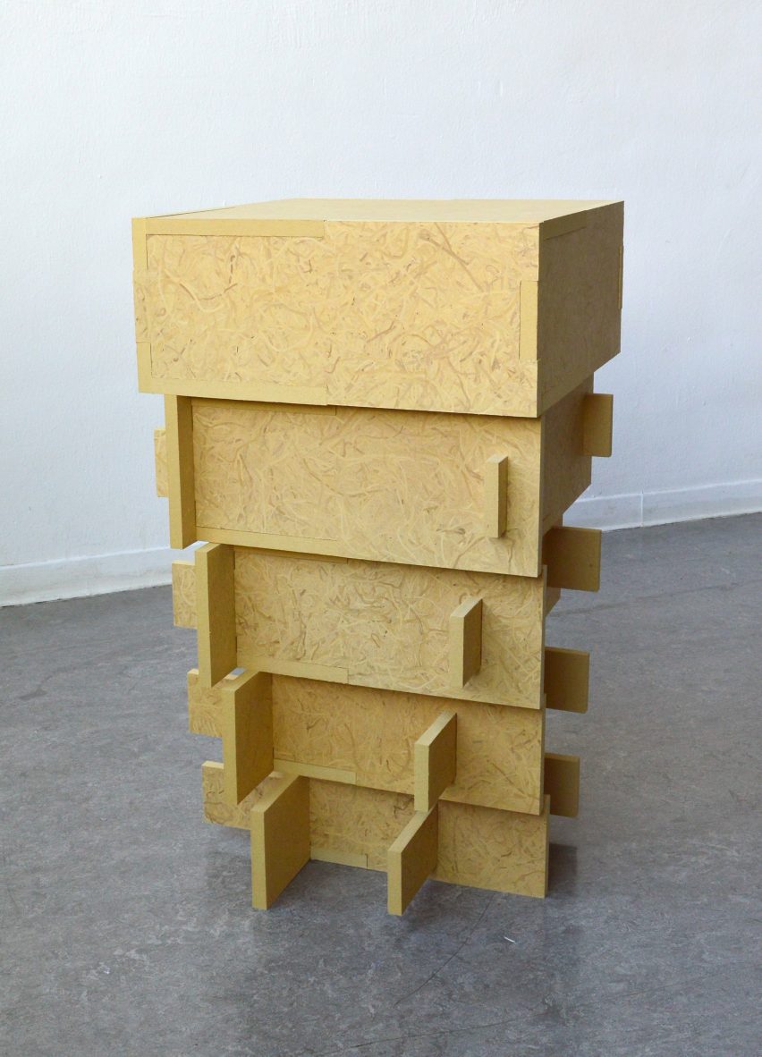 Don Kwaning makes furniture and packaging materials from a wetland weed