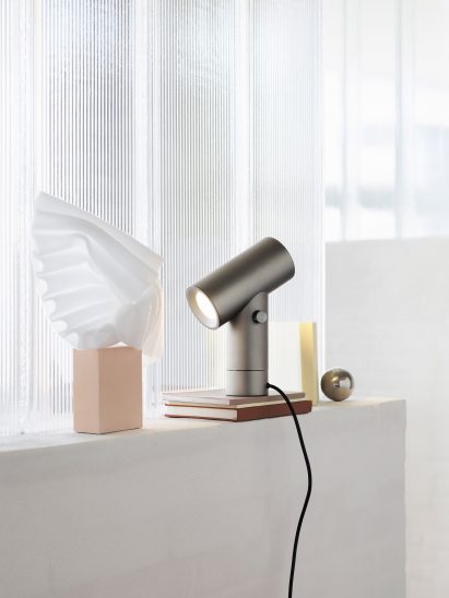 Tom Chung's double-ended lamp for Muuto references car headlights